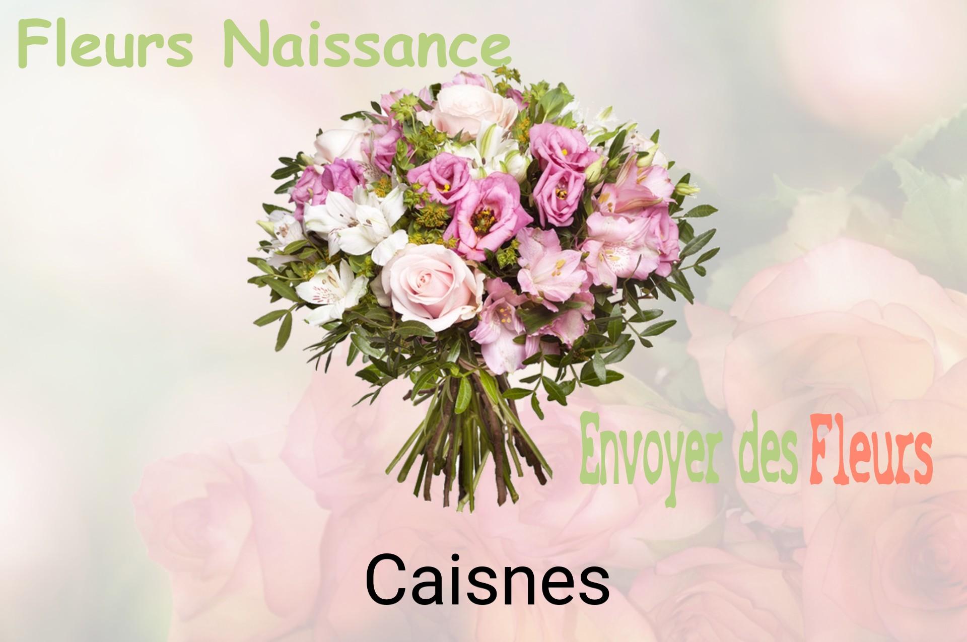 Bouquet de fleurs de naissance livré à Caisnes